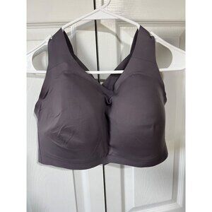 Lululemon Purple Sports Bra 36E Adjustable Crossback Straps Nylon Blend